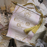 Dalmazio Design Tela Di Scorrimento Invitation Large Cording and Tassel